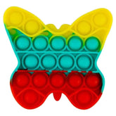 Butterfly Yellow/Aqua/Red Pop Bubble Fidget Toy image 0